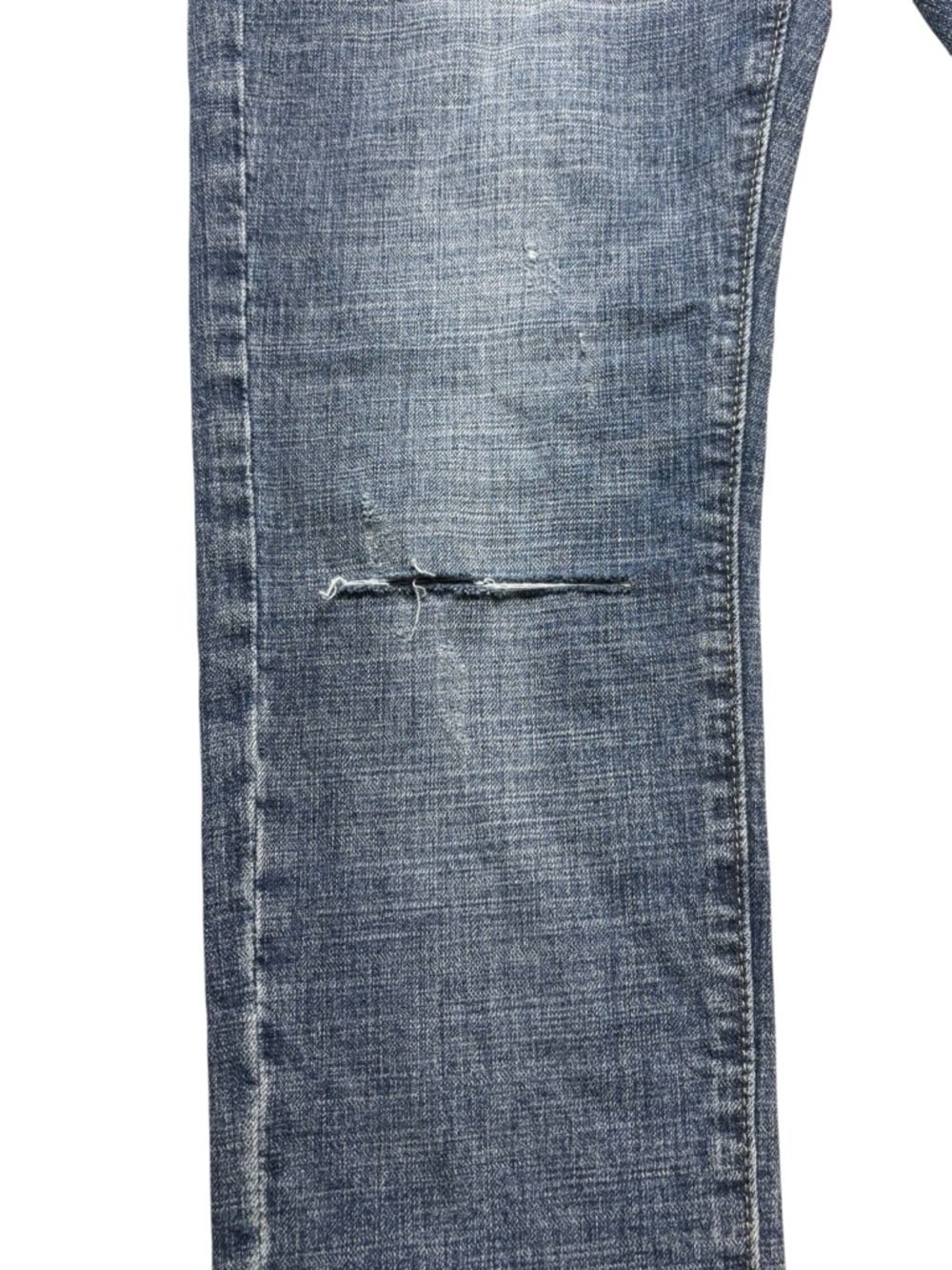 NWT Akuba Slim Fit Skinny Jeans Faded Blue Distressed Whiskered Denim • Size 30 - Picture 6 of 12